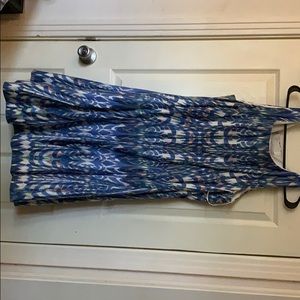 Blue/ muiltcolor dress
